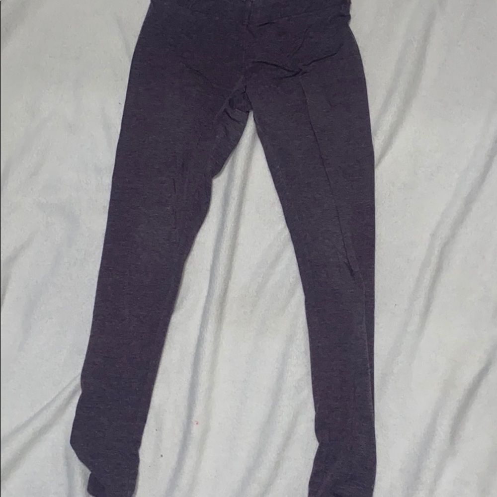 purple garage leggings!